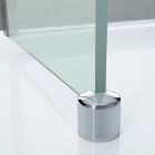 Base latch internal to the shower tray
