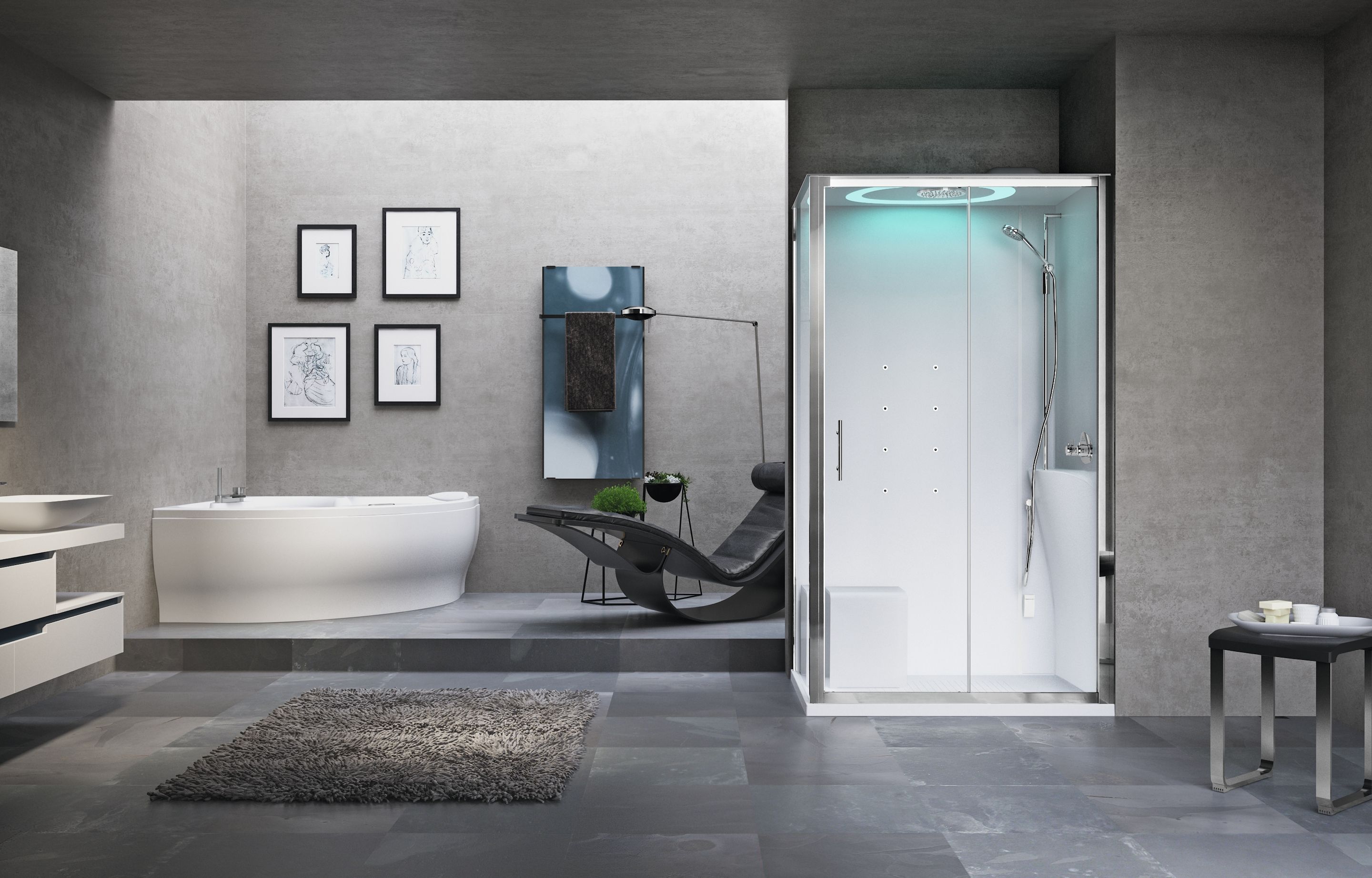 Shower cubicles - Eon 2P120X80