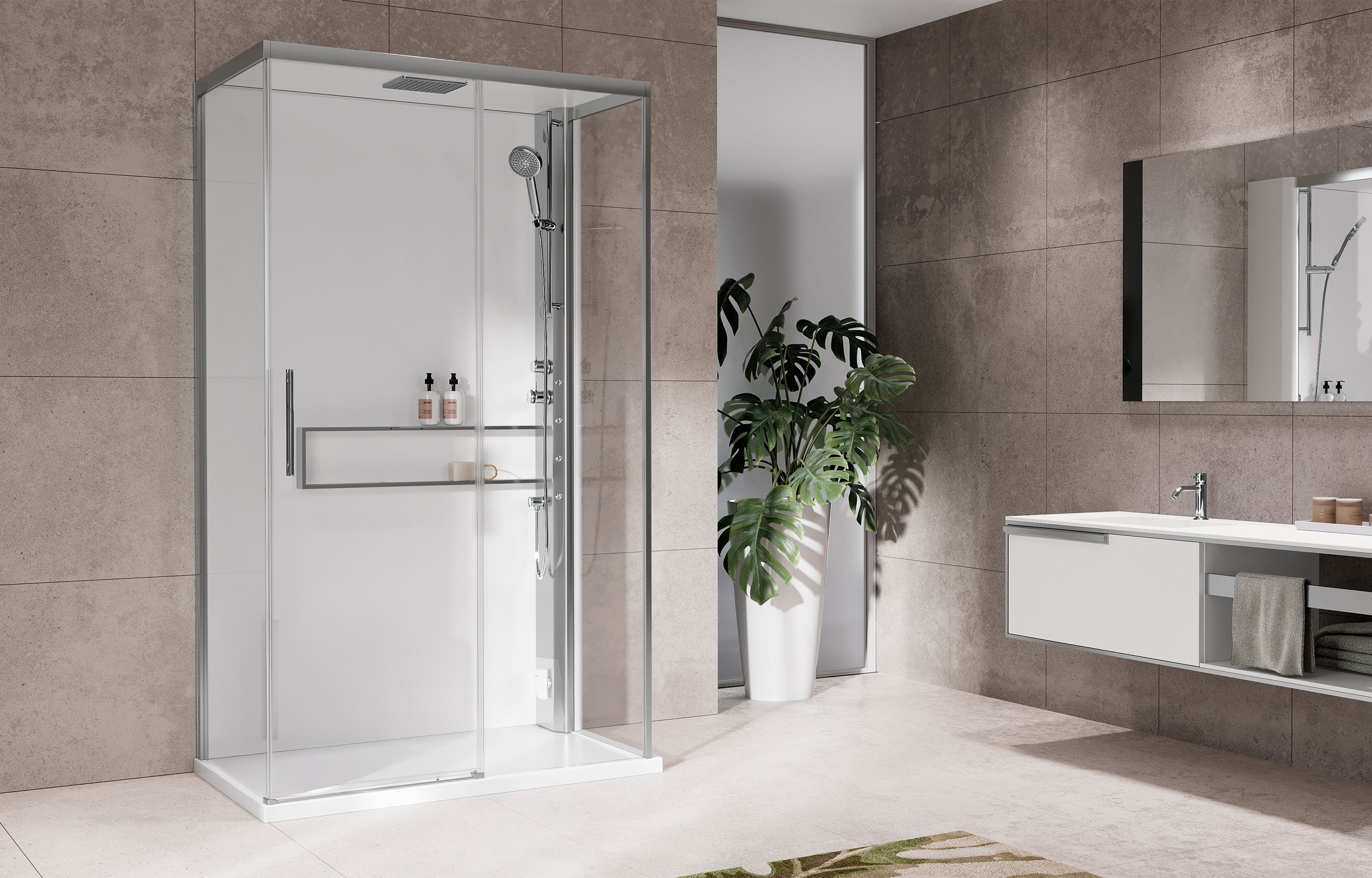 Shower cubicles - Glax 2 2P+2F