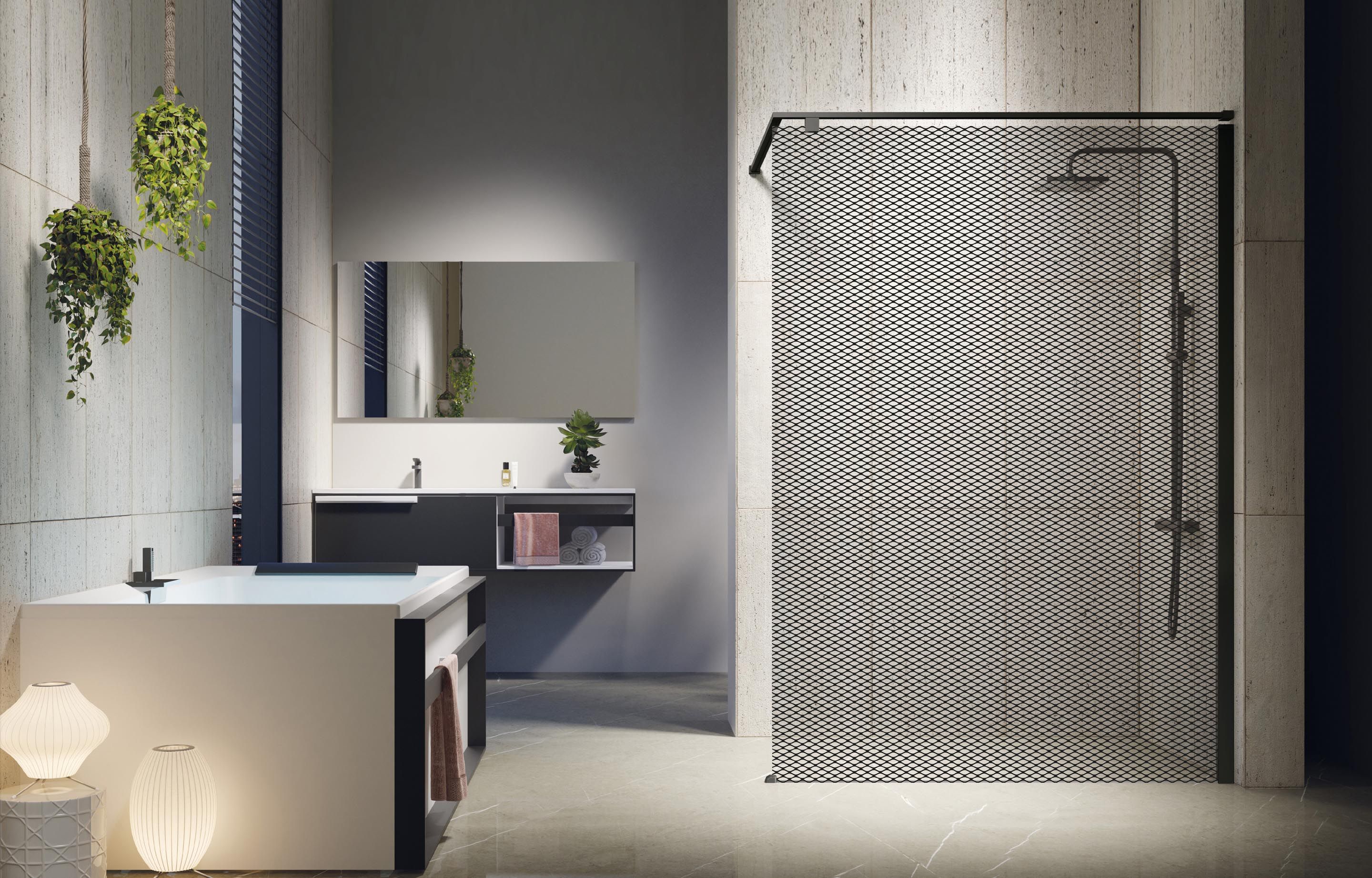 Shower spaces - Kuadra H Serigrafato