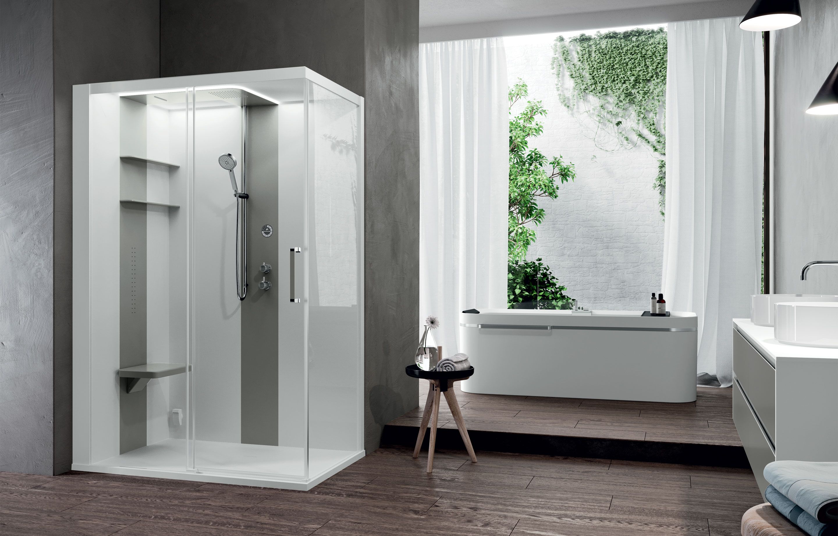 Shower cubicles - Skill 2P140X80